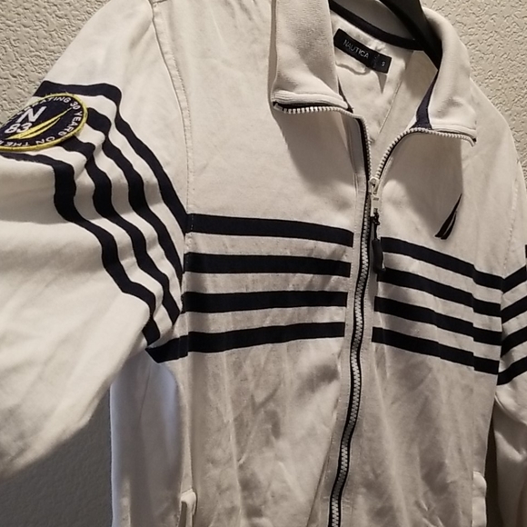 Nautica Mens Small Collard Zipper Sweater - Picture 9 of 9